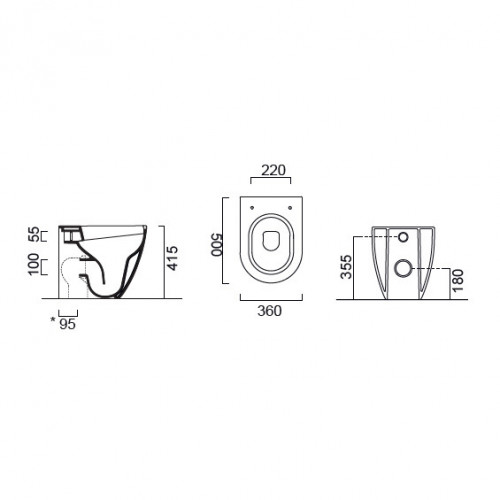 Modo 9810 Swirl Flush