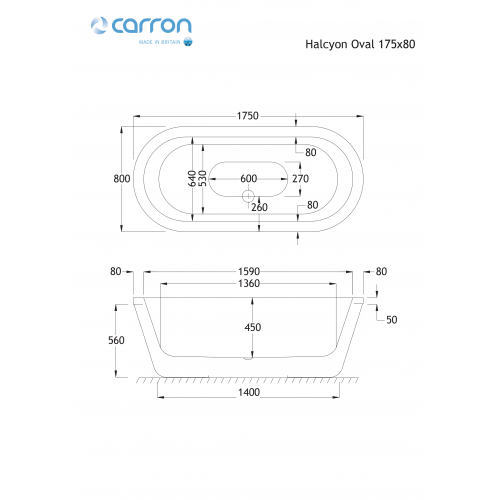 Halcyon Oval Carronite