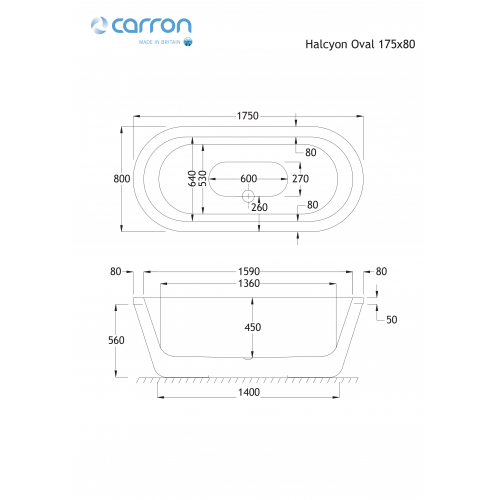 Halcyon Oval Carronite